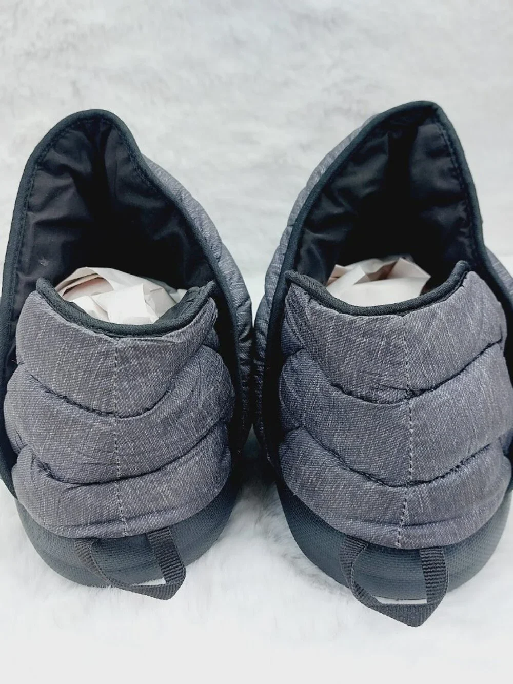 The North Face Men's Gray Thermoball Traction Puff Slip-On Winter Boot Size 14